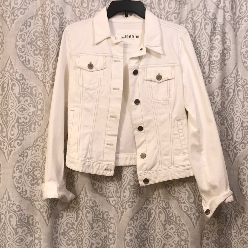 White denim jacket